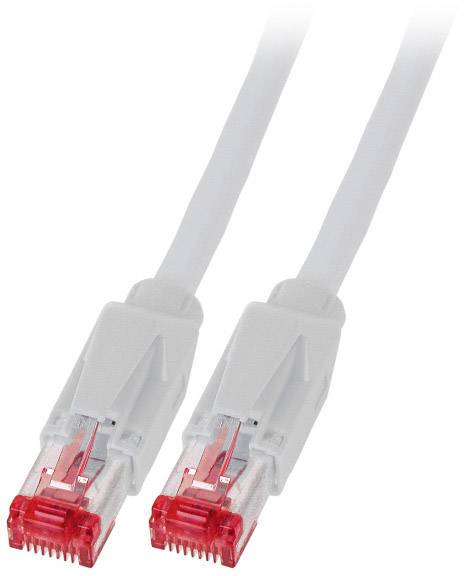EFB Elektronik K8051.20 RJ45 Patchkabel CAT 6a S/FTP 20.00 m Grau vergoldete Steckkontakte 1 St.