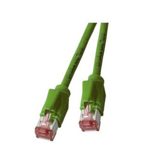 EFB Elektronik K8053.0,50 RJ45 Netzwerkkabel, Patchkabel CAT 6a S/FTP 0.50m Grün vergoldete Steckkontakte 1St. EFB Elektronik K8053.0,50 RJ45 Netzwerkkabel, Patchkabel CAT 6a S/FTP 0.50m Grün vergoldete Steckkontakte 1St.