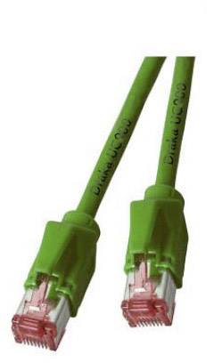 EFB Elektronik K8053.3 RJ45 Patchkabel CAT 6a S/FTP 3.00 m Grün vergoldete Steckkontakte 1 St.