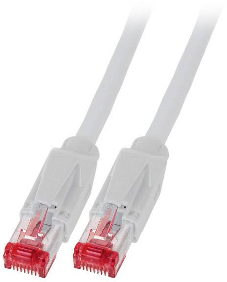 EFB Elektronik K8051.1 RJ45 Netzwerkkabel, Patchkabel CAT 6a S/FTP 1.00 m Grau vergoldete Steckkontakte 1 St.