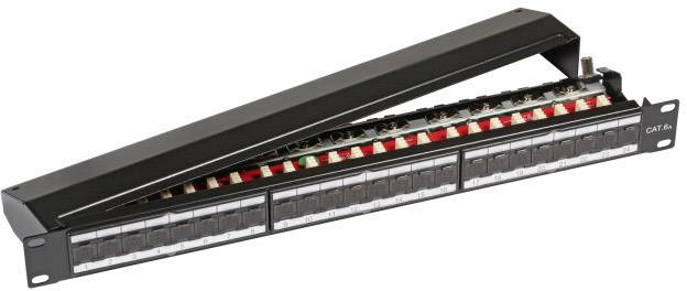 EFB Elektronik 37656.1 24 Port Netzwerk-Patchpanel CAT 6a 1 HE Bestückt