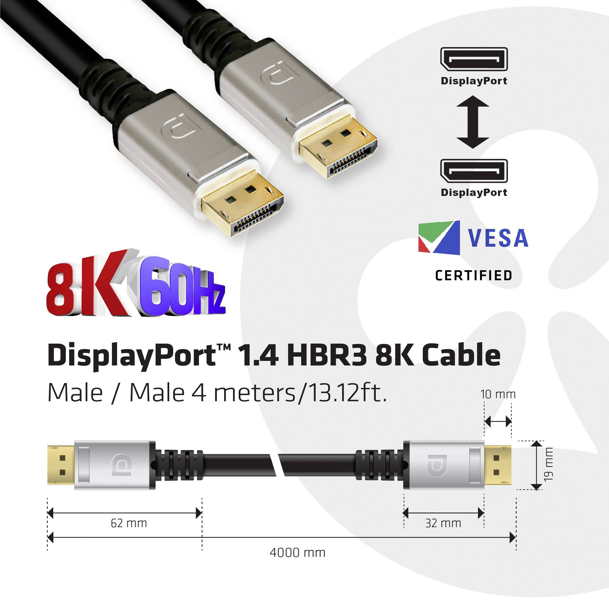 Club 3D - DisplayPort-Kabel - DisplayPort (M)