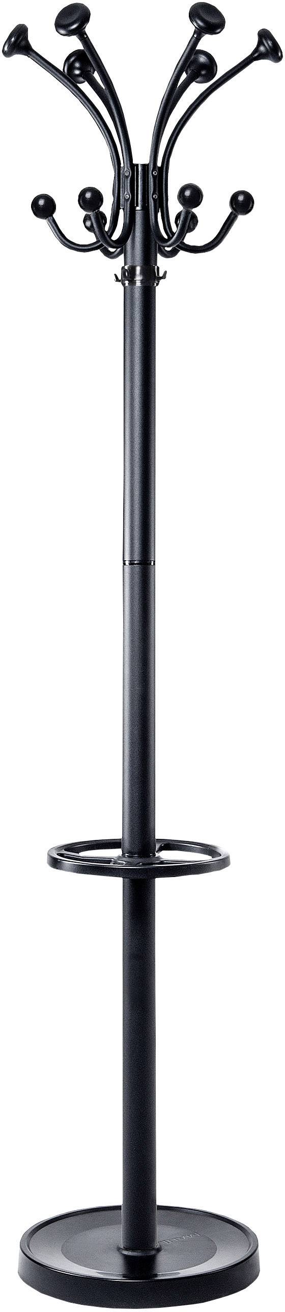 Maul Garderobenständer 9407090 MAULnubis Anzahl der Haken: 20 (Ø x H) 41cm x 176cm Stahl Schwarz 1St.