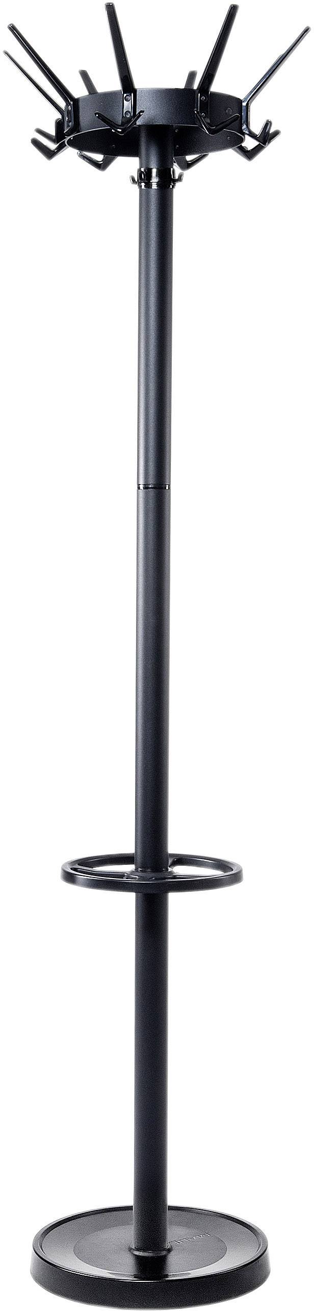 Maul Garderobenständer 9408090 MAULcaligo Anzahl der Haken: 32 (Ø x H) 46cm x 175cm Stahl Schwarz 1St.