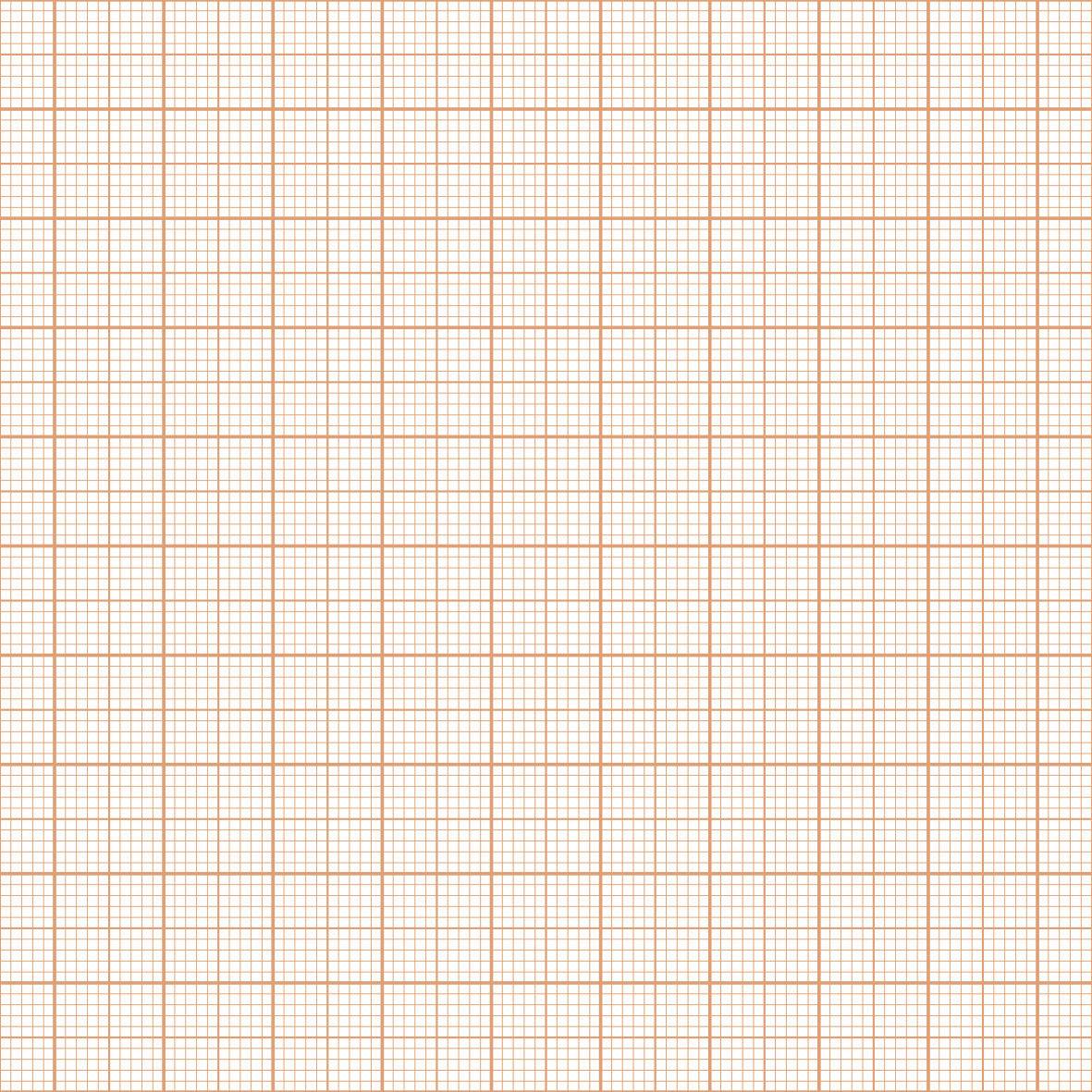 Millimeterpapier mit roten Linien in einem regelmäßigen Rastermuster, hauptsächlich zur präzisen technischen Zeichnung verwendet.