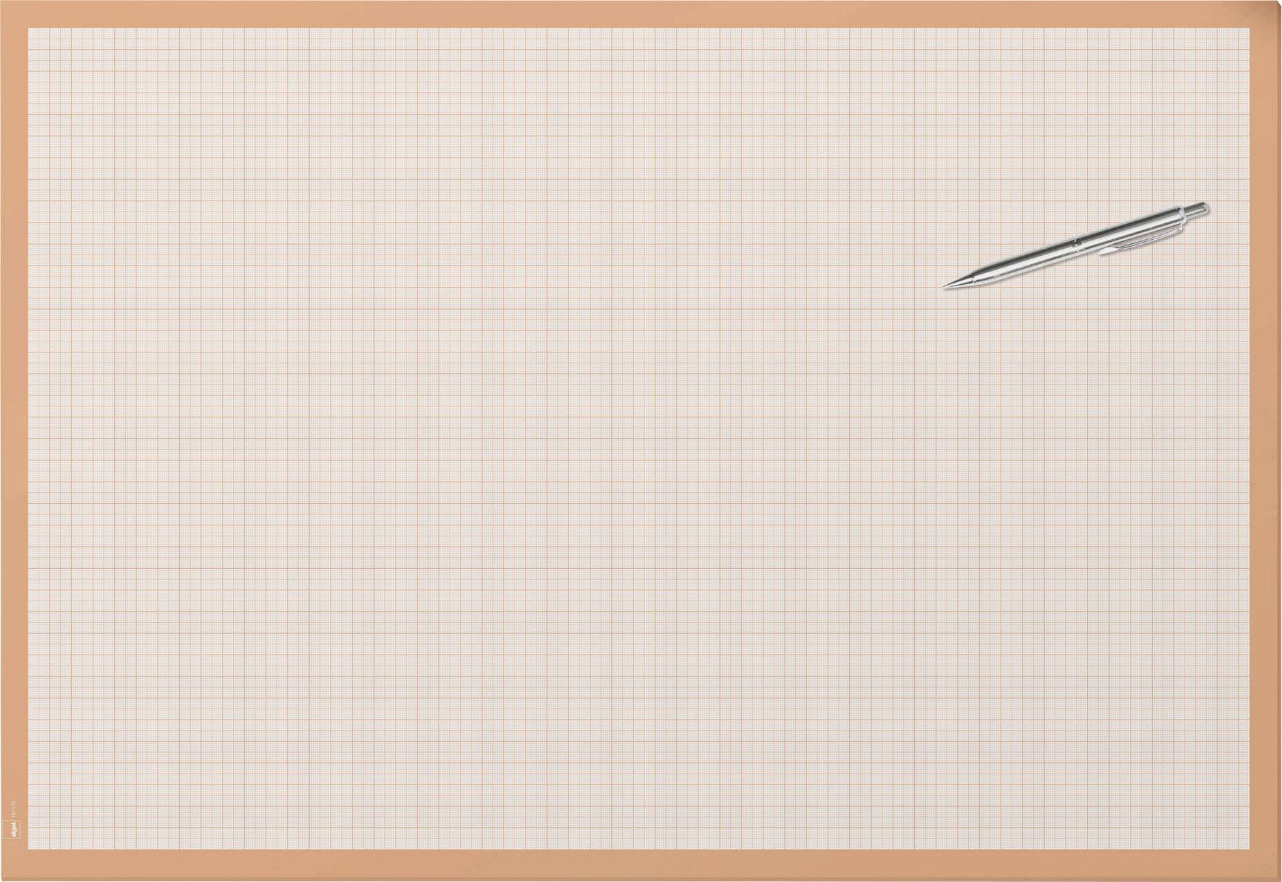 Sigel HO270 Papier Schreibunterlage Millimeterpapier, kariert Weiß, Orange (B x H) 595mm x 410mm