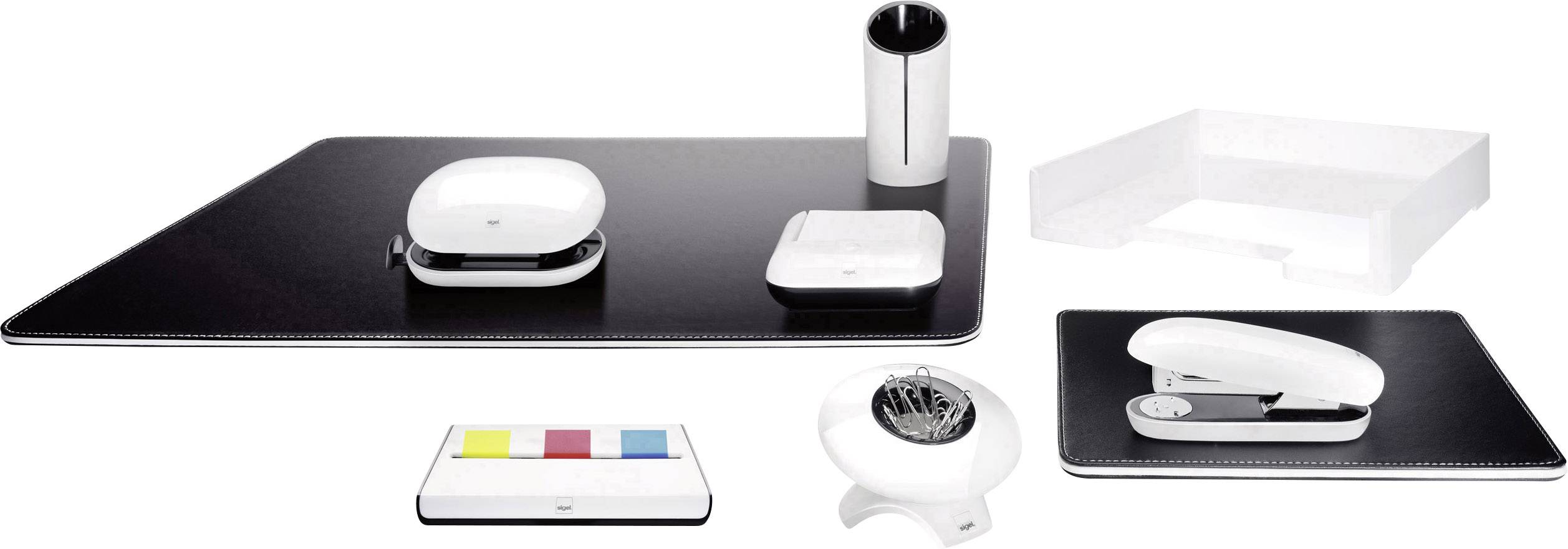 Sigel eyestyle® Mauspad Schwarz, Weiß