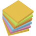 Sigel Haftnotiz MU120 75mm x 75mm Gelb, Grün, Orange, Blau, Pink 100 Blatt