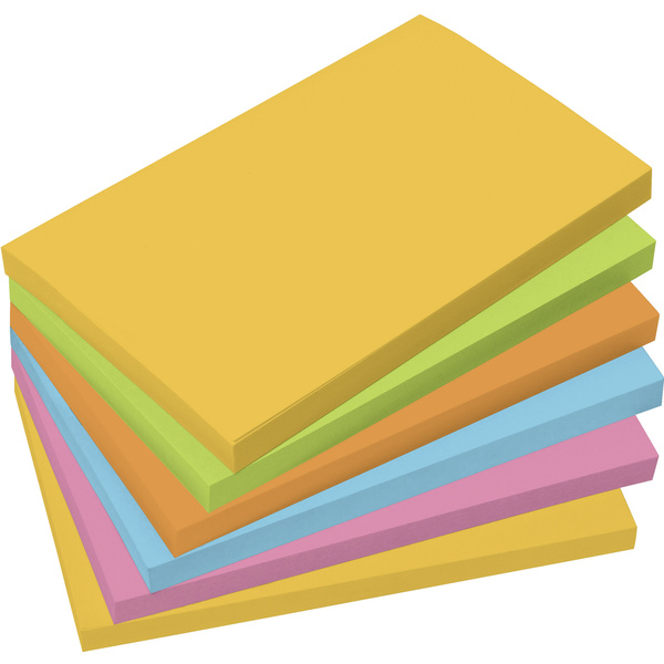 Sigel Haftnotiz MU121 125mm x 75mm Gelb, Grün, Orange, Blau, Pink 100 Blatt