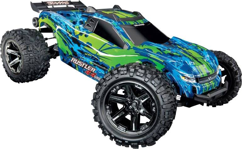 Traxxas Rustler 4x4 VXL Brushless 1:10 RC Modellauto Elektro Truggy Allradantrieb (4WD) RtR 2,4 GHz