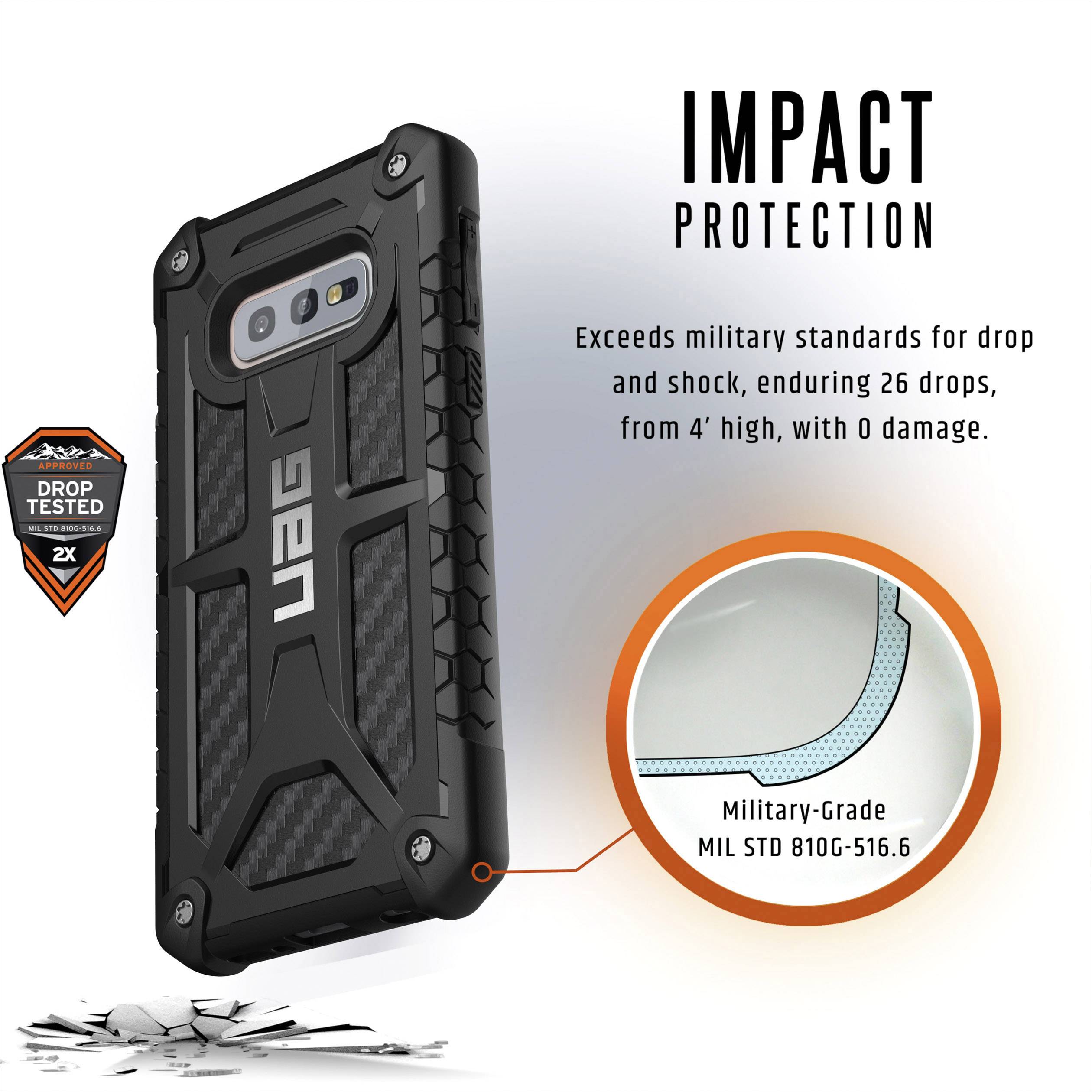 Urban Armor Gear Monarch Outdoorcase Samsung Galaxy S10 E Carbon
