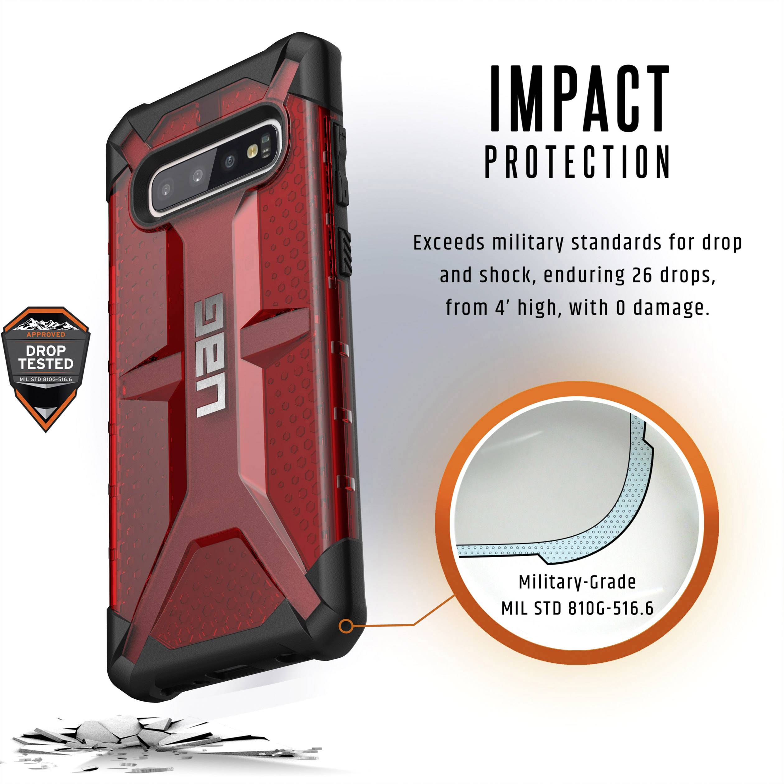 Urban Armor Gear Plasma Backcover Samsung Galaxy S10+ Rot