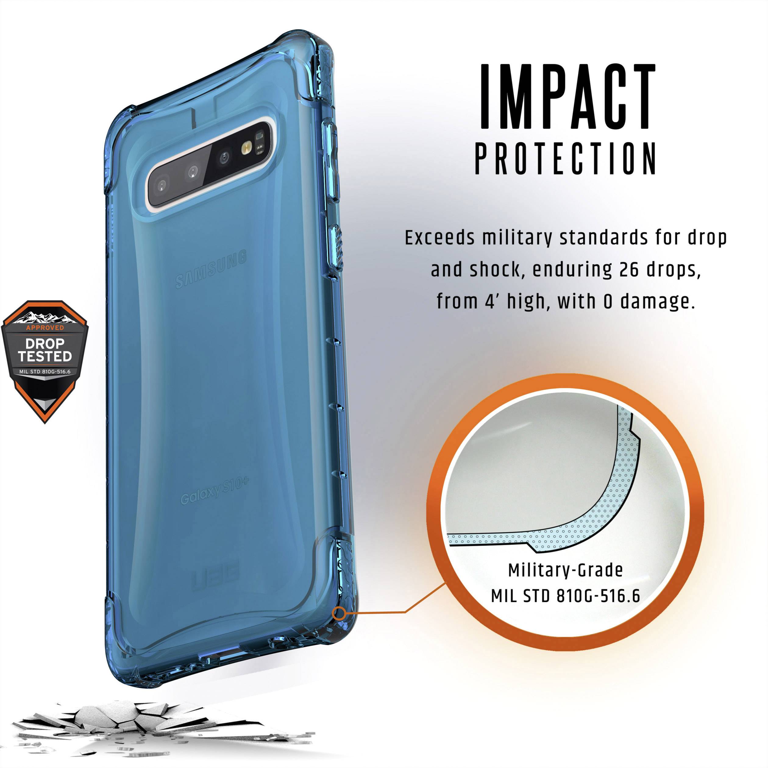 Urban Armor Gear Plyo Backcover Samsung Galaxy S10+ Blau