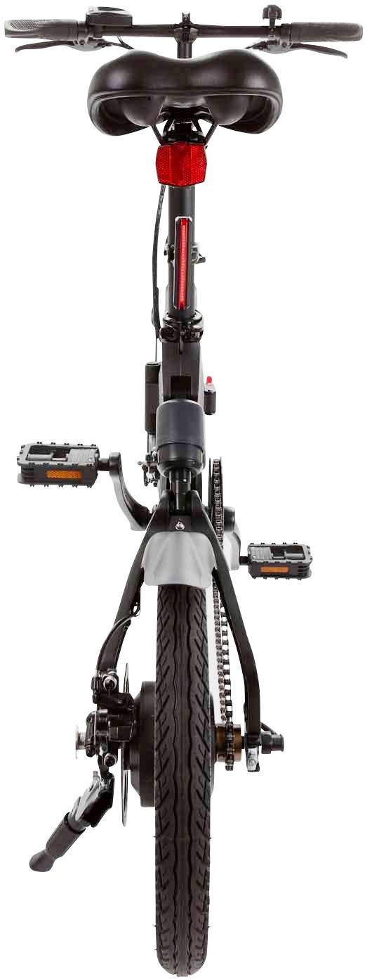 SXT Scooters VELOX E-Bike mit Trittantrieb Schwarz Lithium 36V 5.2Ah Rahmen klappbar, mit herausnehmbaren Akku