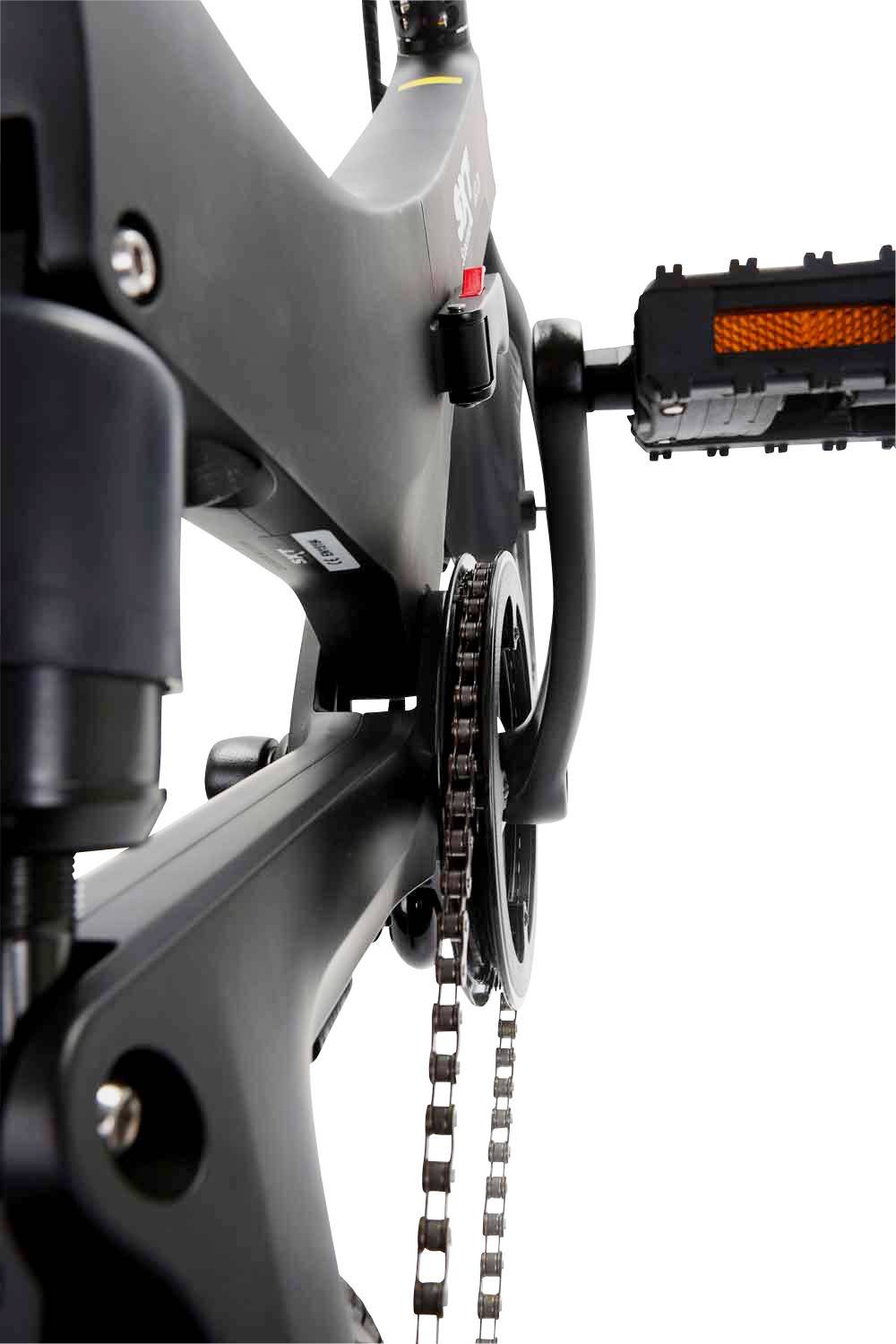 SXT Scooters VELOX E-Bike mit Trittantrieb Schwarz Lithium 36V 5.2Ah Rahmen klappbar, mit herausnehmbaren Akku