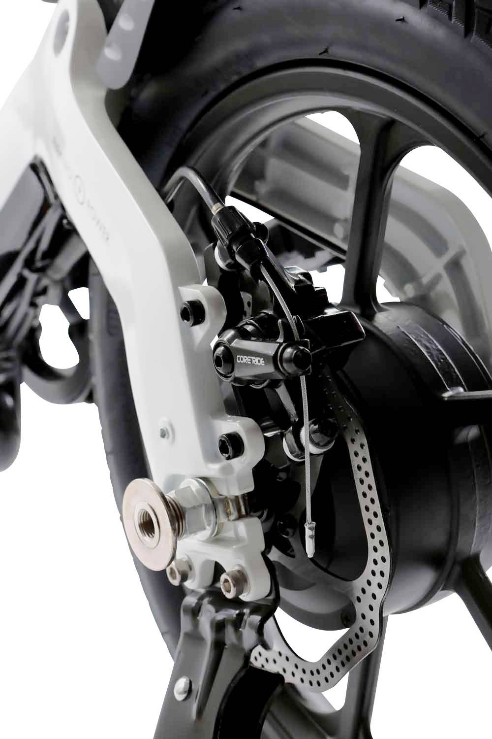 SXT Scooters VELOX E-Bike mit Trittantrieb Weiß Lithium 36V 5.2Ah mit herausnehmbaren Akku, Rahmen klappbar