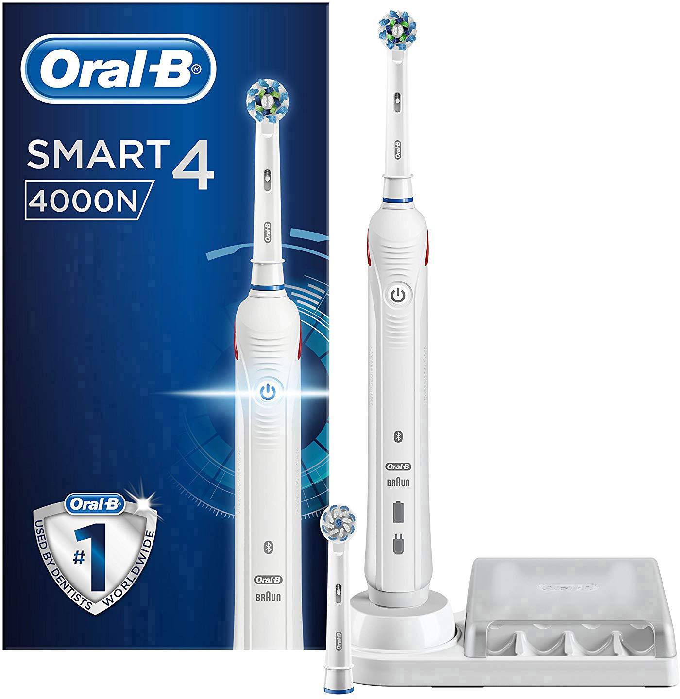 Oral-B Smart4 4000N 203377 Elektrische Zahnbürste Rotierend/Oszilierend Weiß