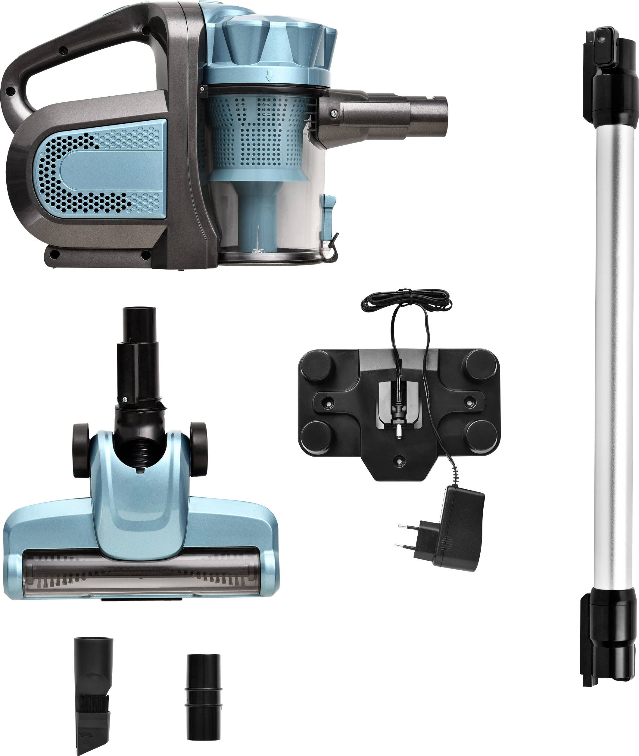 TKG Team Kalorik TKG HVC 1001 Akku-Handstaubsauger  35 W inkl. Turbobürste, motorbetriebene Saugbürste, Zyklon-Technik