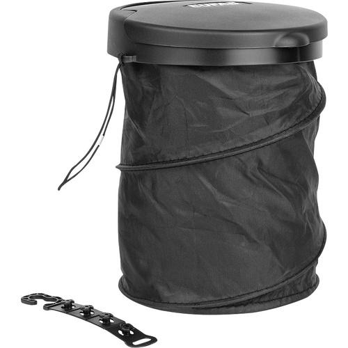 Eufab Garbage bucket foldable 17526 Mülleimer 4 l (Ø x H) 160 mm x 205 mm Schwarz 1 St.