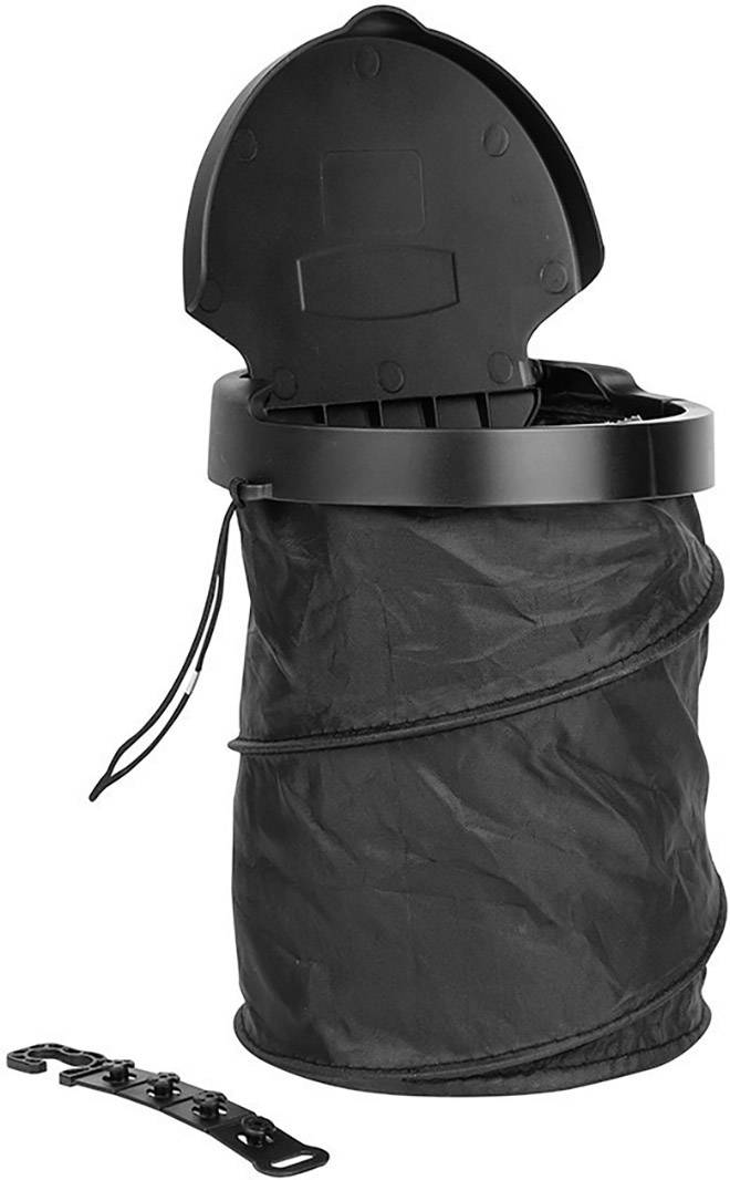 Eufab Garbage bucket foldable 17526 Mülleimer 4l (Ø x H) 160mm x 205mm Schwarz 1St.