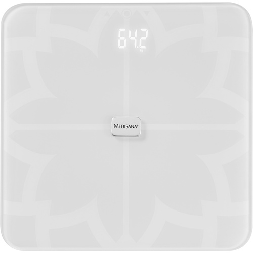 Medisana BS 450 ws Körperanalysewaage Wägebereich (max.)=180kg Weiß Mit Bluetooth, ITO-Sensoren