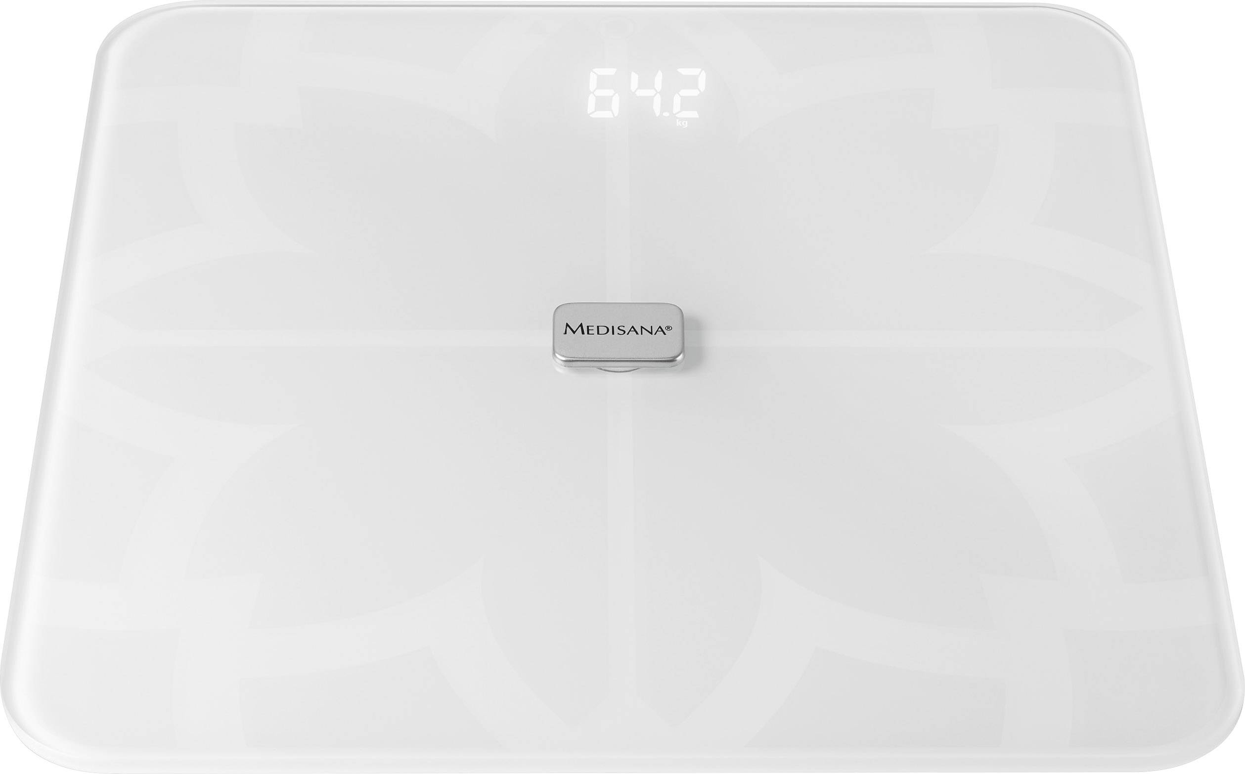 Medisana BS 450 ws Körperanalysewaage 40511 Wägebereich (max.)=180 kg Weiß Mit Bluetooth, ITO-Sensoren