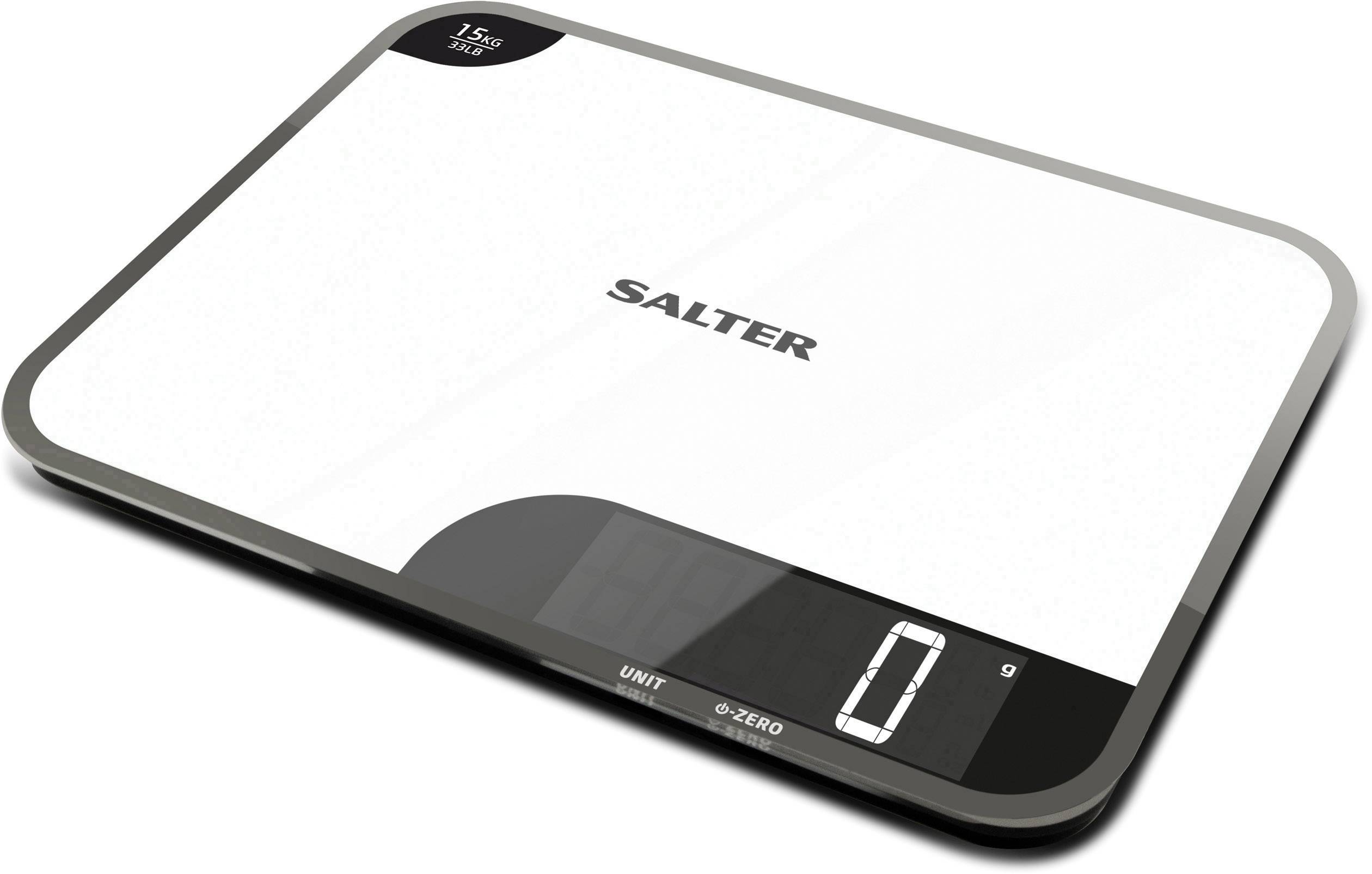 Salter 1079 WHDR Küchenwaage digital Wägebereich (max.)=15 kg Weiß, Schwarz 370 x 280 x 40