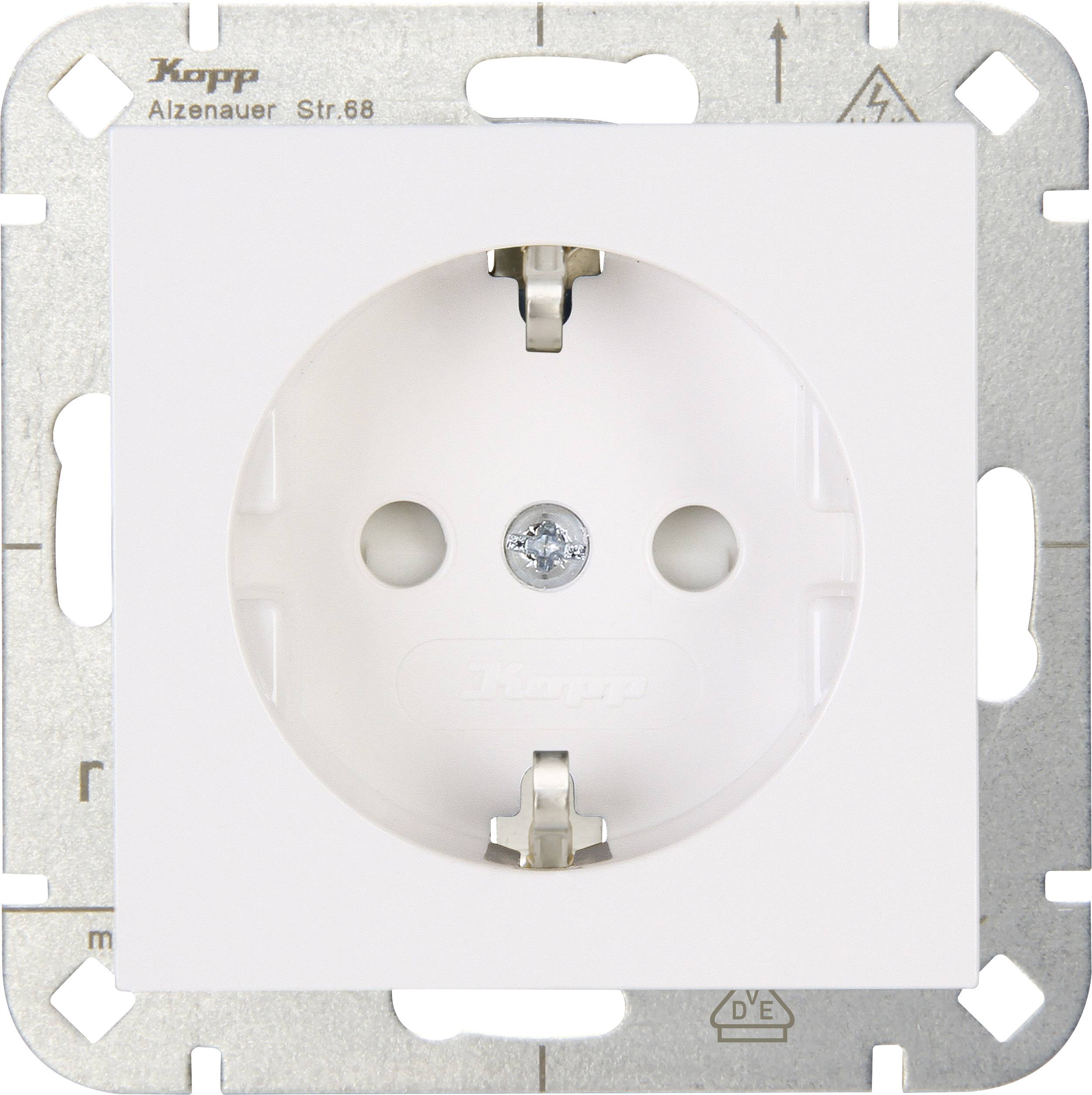 Kopp 1fach Einsatz Schutzkontakt-Steckdose HK 07 Reinweiß 940029009 1 St.