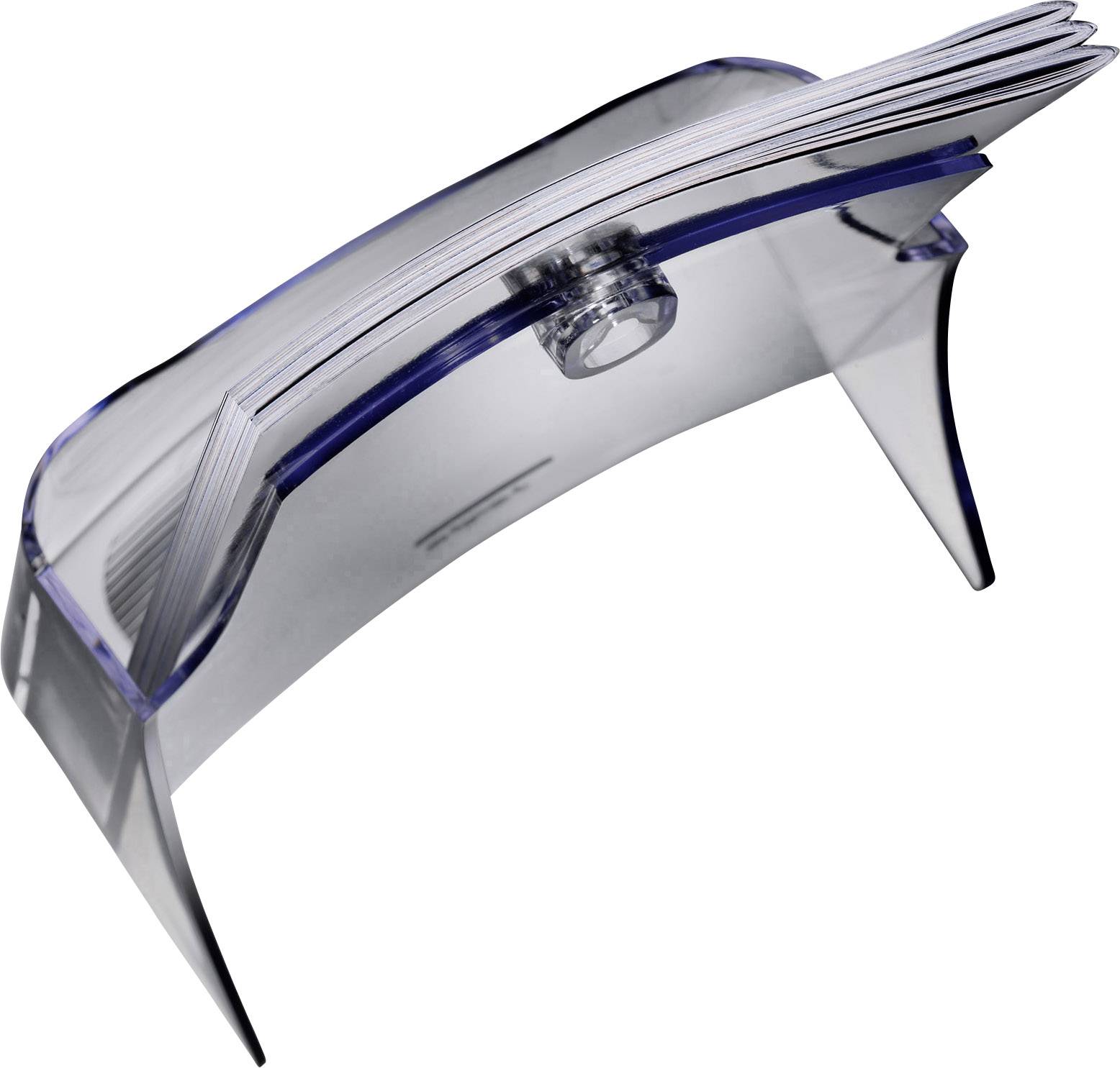 Sigel acrylic LH111 Tisch-Prospekthalter mit Visitenkartenfach Transparent DIN A4 Anzahl der Fächer 1 1 St. (B x H x T) 240 x 290 x 115 mm