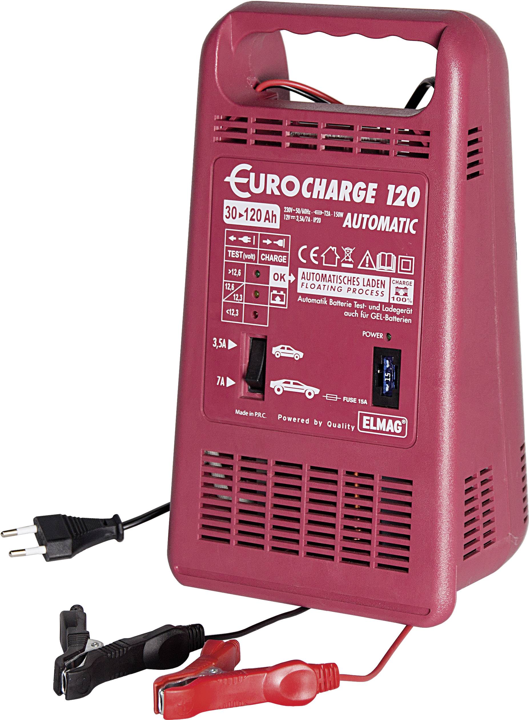 ELMAG Eurocharge 120 Automatik 55041 Automatikladegerät 12 V 3.5 A, 7.0 A