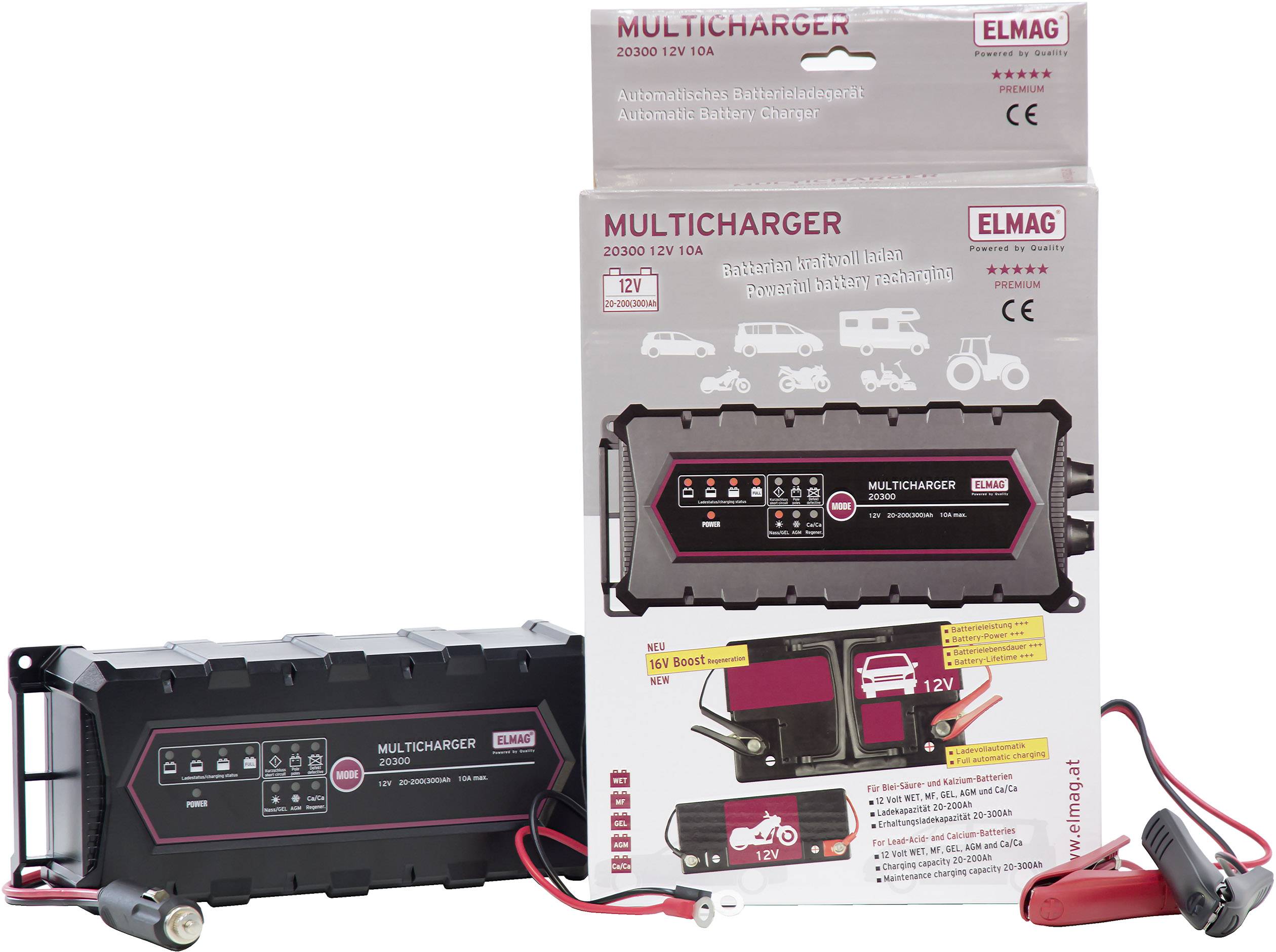 ELMAG MULTICHARGER 20300 10 A 56034 Automatikladegerät 12 V 10 A