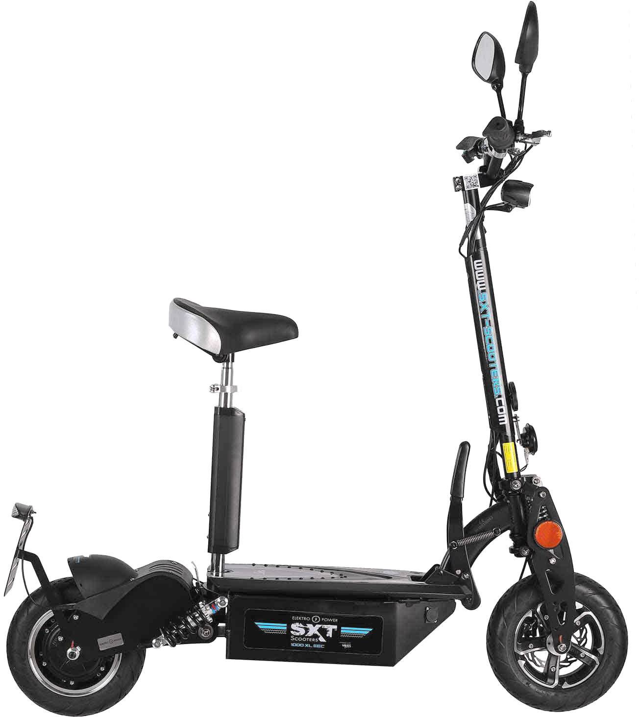 SXT Scooters SXT 1000XLEEC V2 E-Scooter Schwarz Blei-Gel 48V 12Ah Straßenzulassung: Deutschland