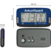Needit Parkscheibe ParkMicro PS1800 80mm x 45mm x 10mm selbstklebend Needit Parkscheibe ParkMicro PS1800 80mm x 45mm x 10mm selbstklebend
