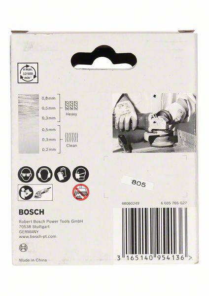 Bosch Accessories Topfbürste X-LOCK Heavy for Metal, 75 mm, 0,5 mm, gezopfter Stahldraht 2608620727 1 St.