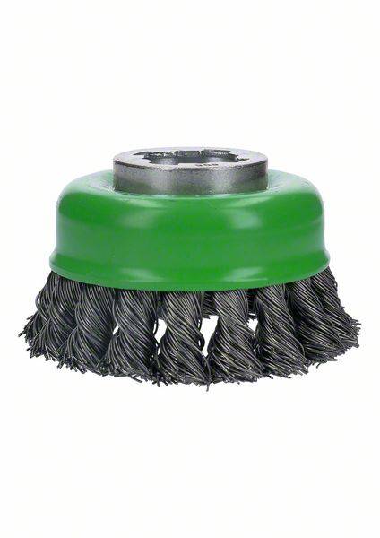 Bosch Accessories Topfbürste X-LOCK Heavy for Inox, 75 mm, 0,5 mm, gezopfter rostfreier Stahldraht 2608620729 1 St.