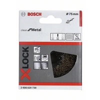 Bosch Accessories Topfbürste X-LOCK Clean for Metal, 75 mm, 0,3 mm, gewellte Messingbürste 2608620730 1 St. Bosch Accessories Topfbürste X-LOCK Clean for Metal, 75 mm, 0,3 mm, gewellte Messingbürste 2608620730 1 St.