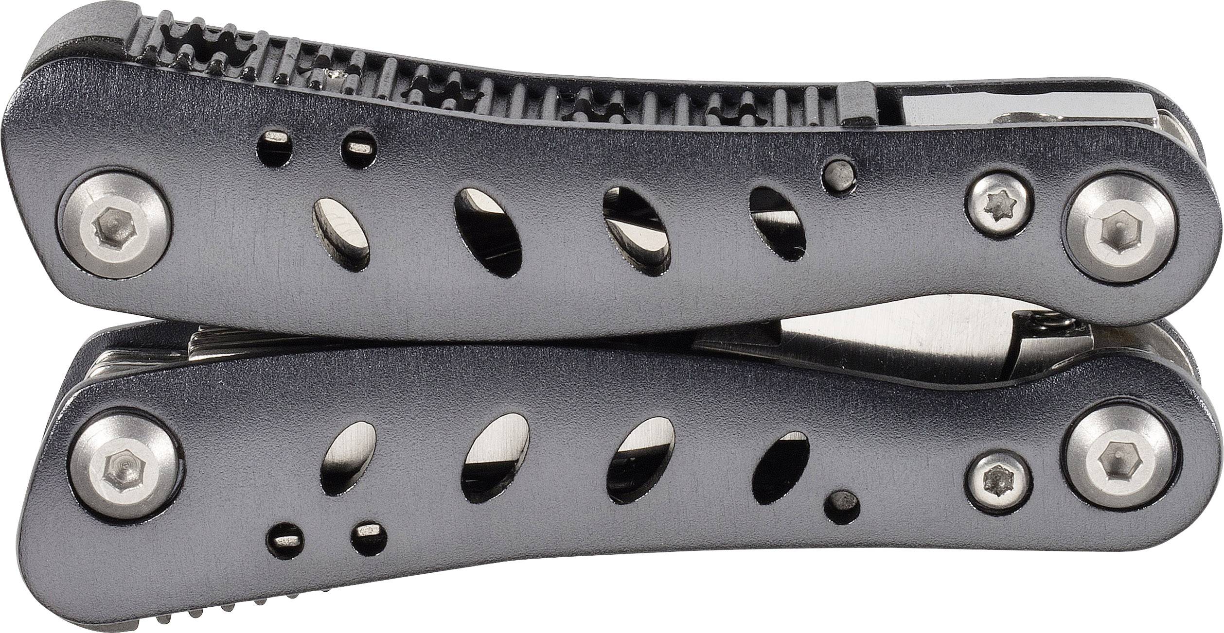 Herbertz Mini 107900 Multitool mit Holster Anzahl Funktionen 11 Edelstahl, Grau