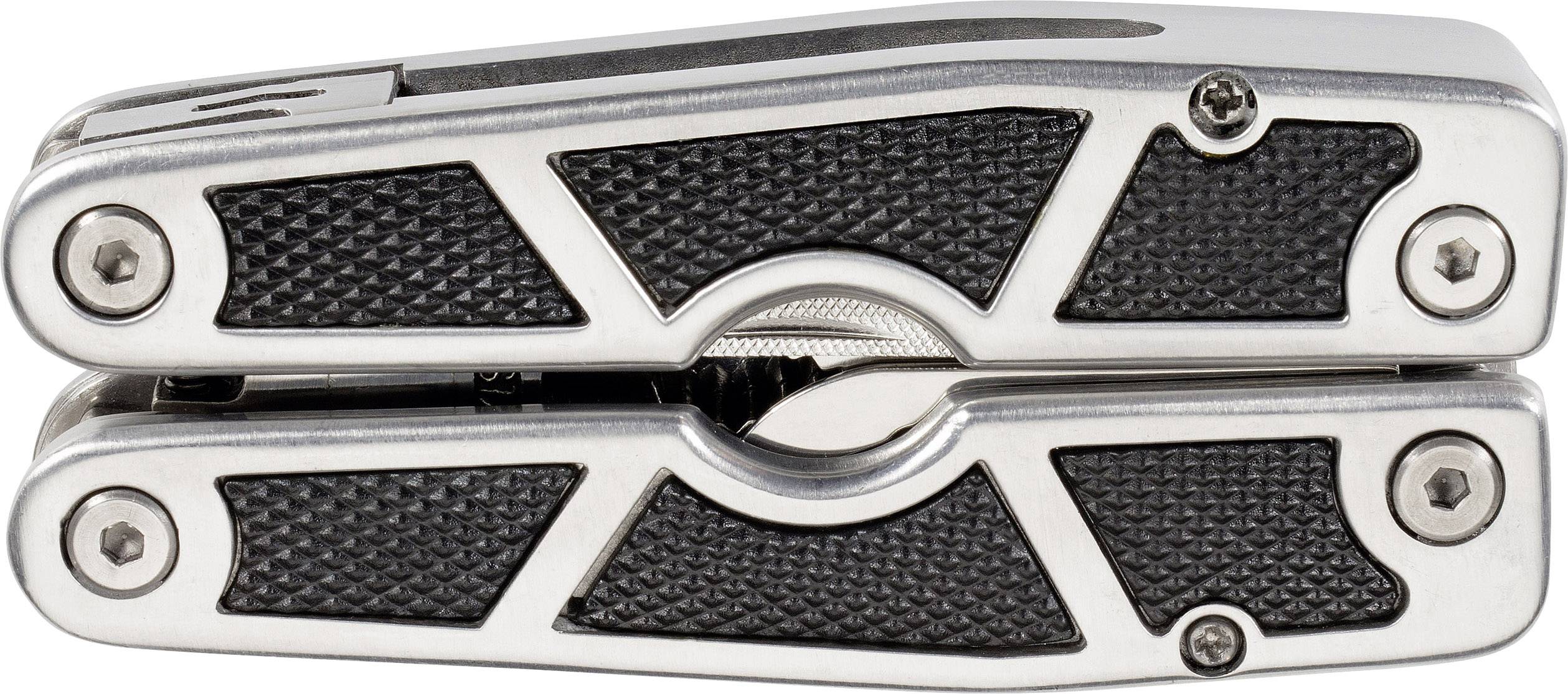 Herbertz 9 Bits 108100 Multitool mit Holster, mit Bit-Set Anzahl Funktionen 20 Edelstahl, Schwarz