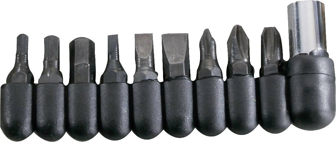 Herbertz 9 Bits 108100 Multitool mit Holster, mit Bit-Set Anzahl Funktionen 20 Edelstahl, Schwarz