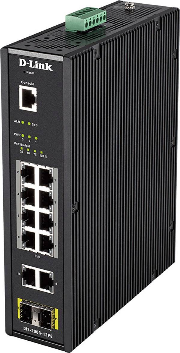 D-Link DIS-200G-12PS DIS-200G-12PS Netzwerk Switch 12 Port PoE-Funktion