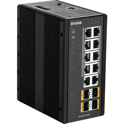 D-Link DIS-300G-14PSW Netzwerk Switch RJ45/SFP 10 + 4 Port PoE-Funktion