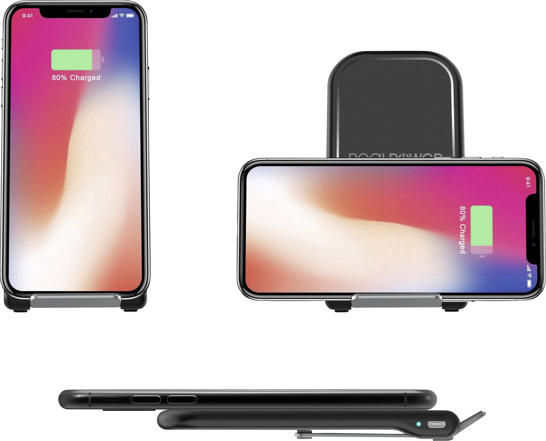 RealPower Induktions-Ladegerät 2000mA 283680 FreeCharge-10 Up Ausgänge Induktionslade-Standard