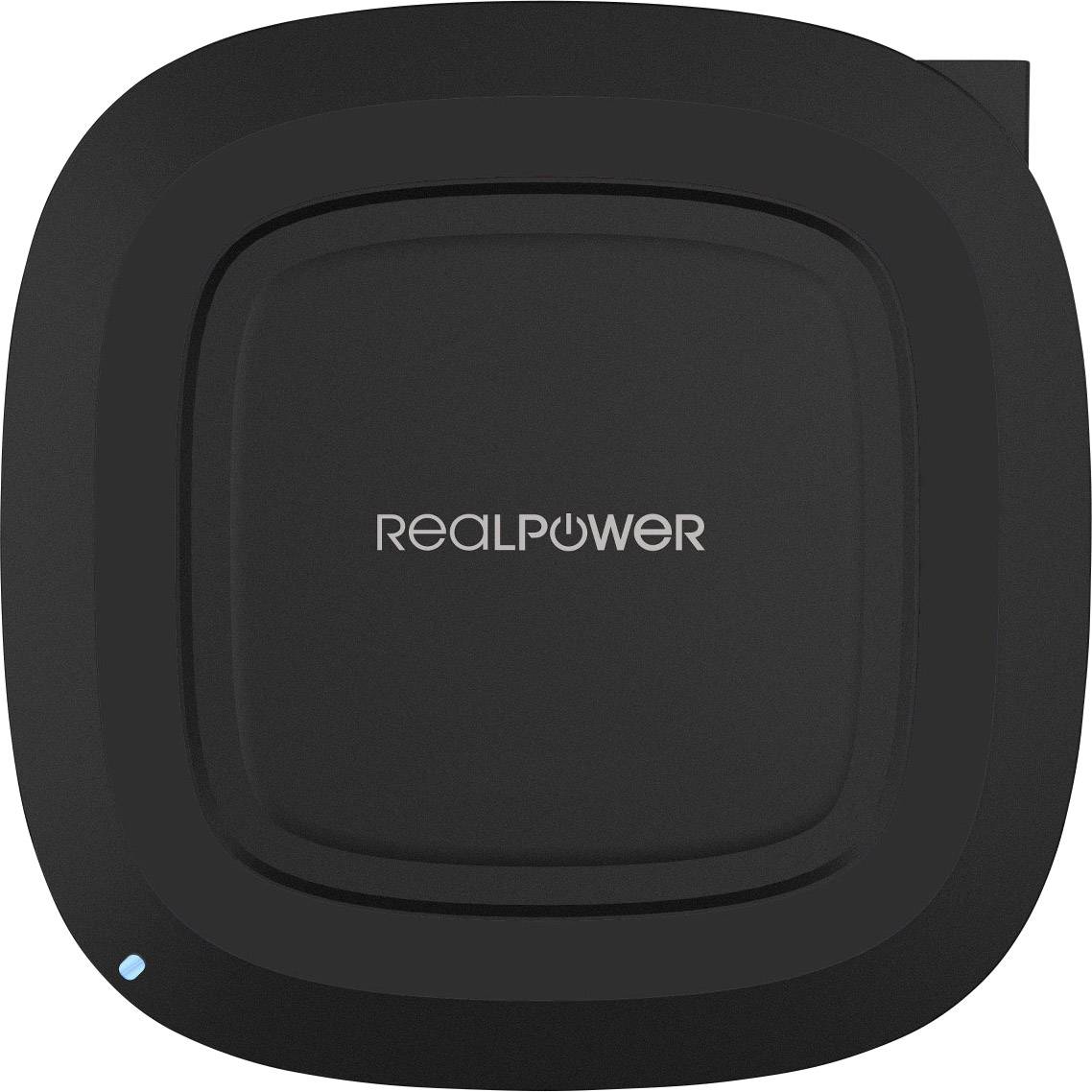 RealPower Induktions-Ladegerät FreeCharge-10 257638 Ausgänge Induktionslade-Standard Schwarz