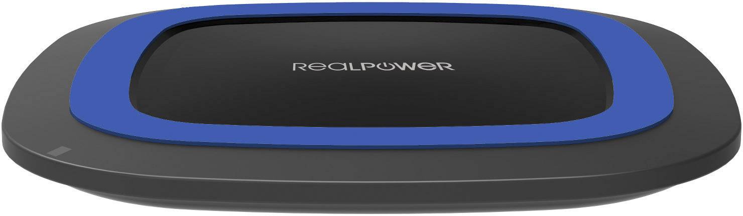 RealPower Induktions-Ladegerät 2000 mA FreeCharge-10 257640 Ausgänge Induktionslade-Standard Blau