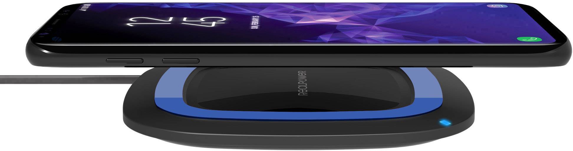 RealPower Induktions-Ladegerät 2000 mA FreeCharge-10 257640 Ausgänge Induktionslade-Standard Blau