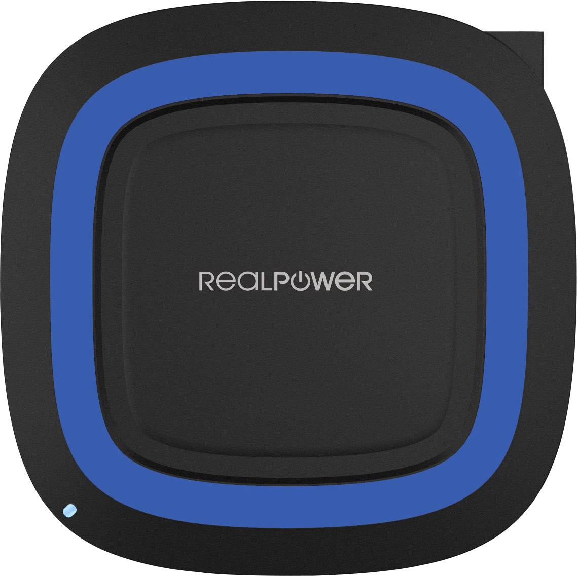 RealPower Induktions-Ladegerät FreeCharge-10 257640 Ausgänge Induktionslade-Standard Blau