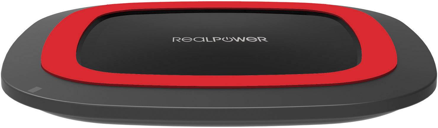 RealPower Induktions-Ladegerät FreeCharge-10 257639 Ausgänge Induktionslade-Standard Rot