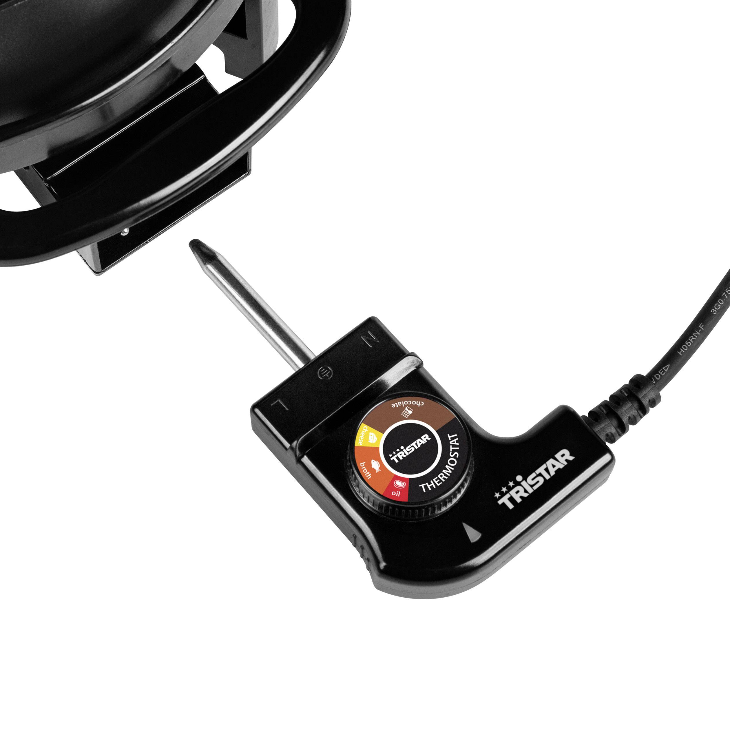 Tristar FO-1107 Fondue 1000 W 8 Fonduegabeln Schwarz