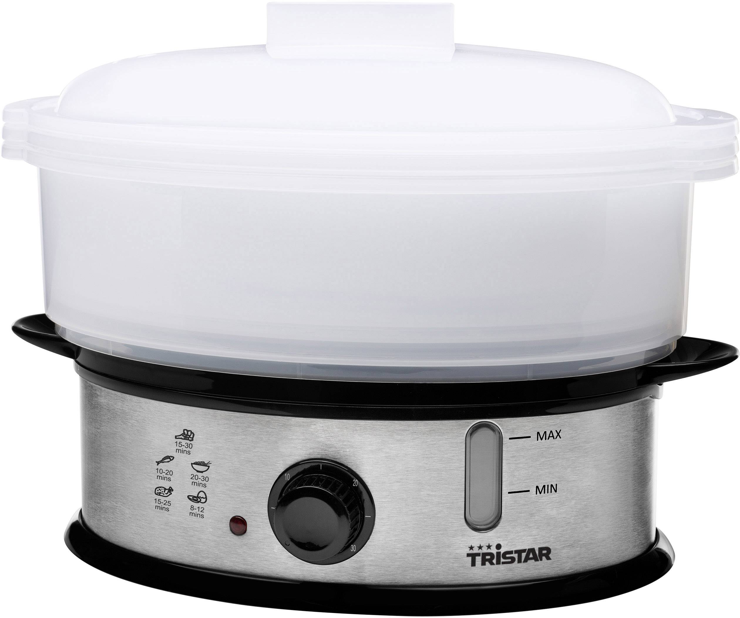 Tristar VS-3914 Dampfgarer Edelstahl, Schwarz