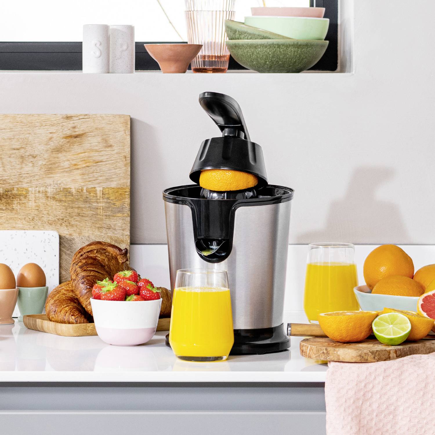 Tristar Zitruspresse CP-3002 85W Edelstahl, Schwarz